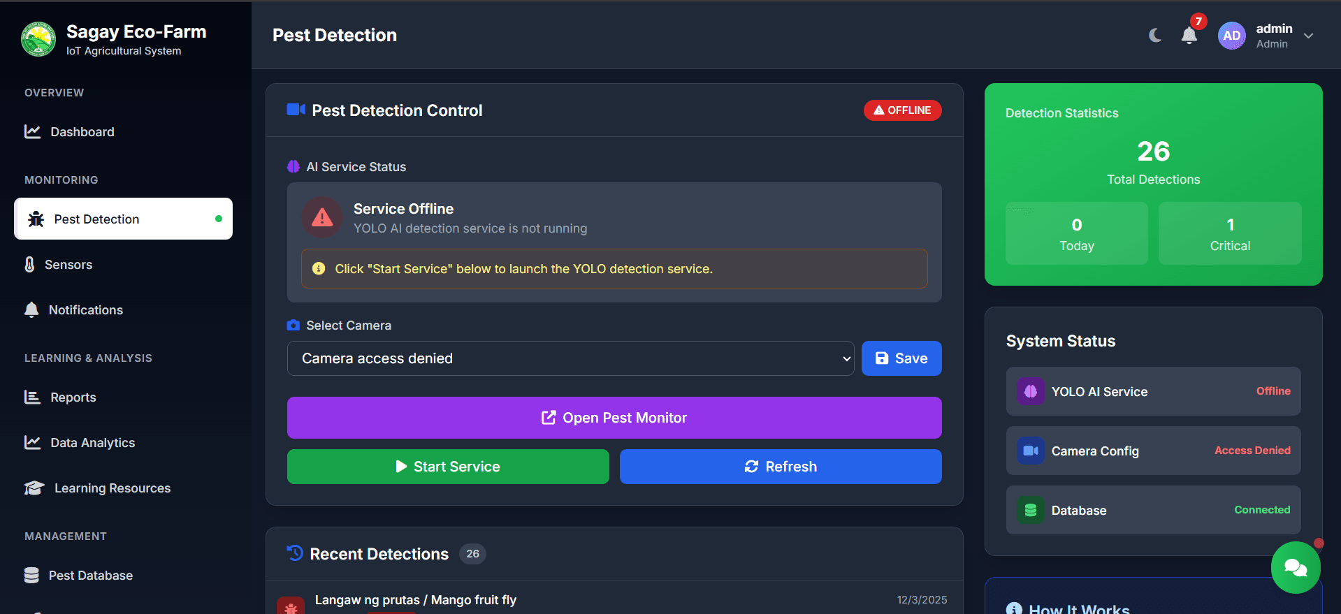 Pest Detection Web App - Image 3